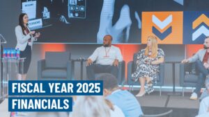 Natali leading a panel discussion at the Tech Rising Summit.